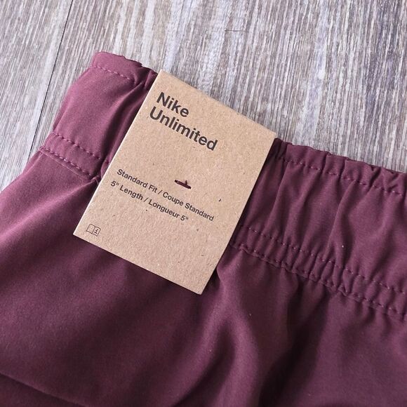 Nike Unlimited Versatile Training Gym Shorts Men's Medium M Maroon DV9336-844 - Picture 6 of 13